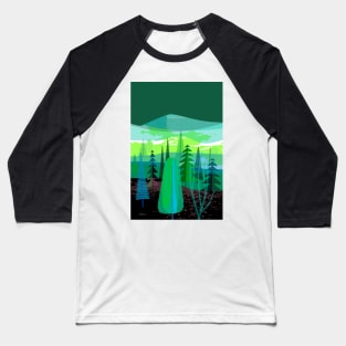 North at Night Baseball T-Shirt